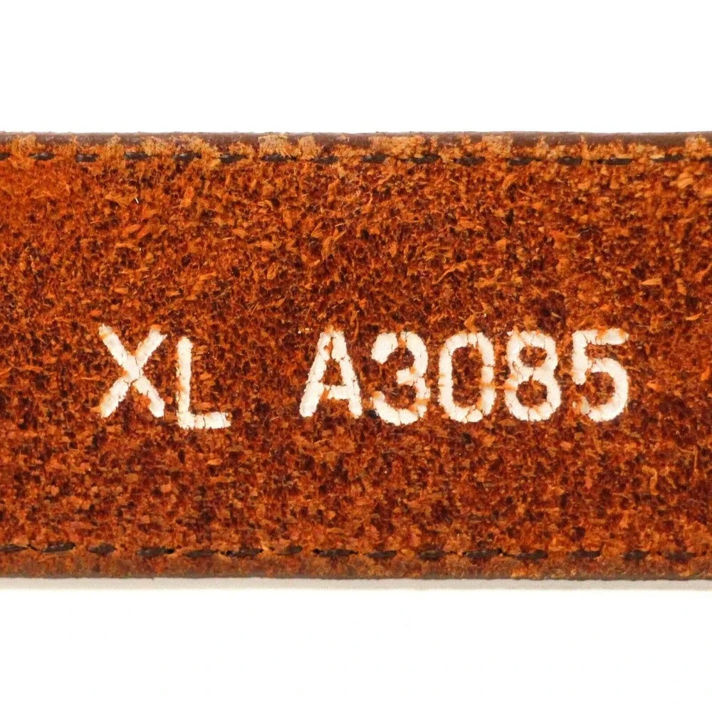 VTG Nordstrom BROWN GENUINE LEATHER 1 1/8"Wd CASUAL DRESS WOMEN'S BELT XL (41D - Picture 7 of 10